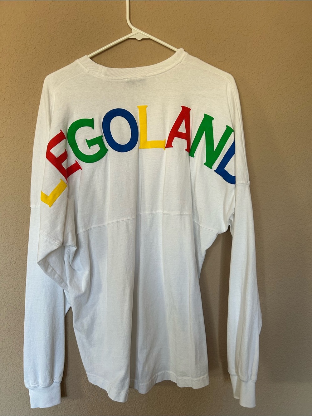 LEGOLAND California Resort Spirit Jersey White Rainbow Logo Size S